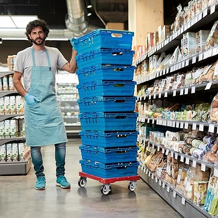 5" Polyurethane Shopping Cart Replacement Caster Wheels, Heavy Duty Casters Set of 4 with Load 1400lbs Capacity (4 Pack )