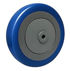 5" Polyurethane Shopping Cart Wheels Replacement Casters Wheels for Cart, 5/16" and 3/8"Axle 1200lbs Total Capacity