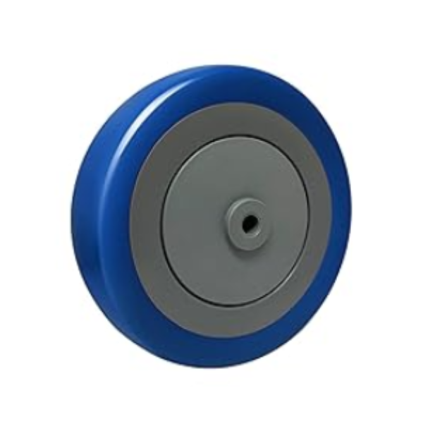 5" Polyurethane Shopping Cart Wheels Replacement Casters Wheels for Cart, 5/16" and 3/8"Axle 1200lbs Total Capacity