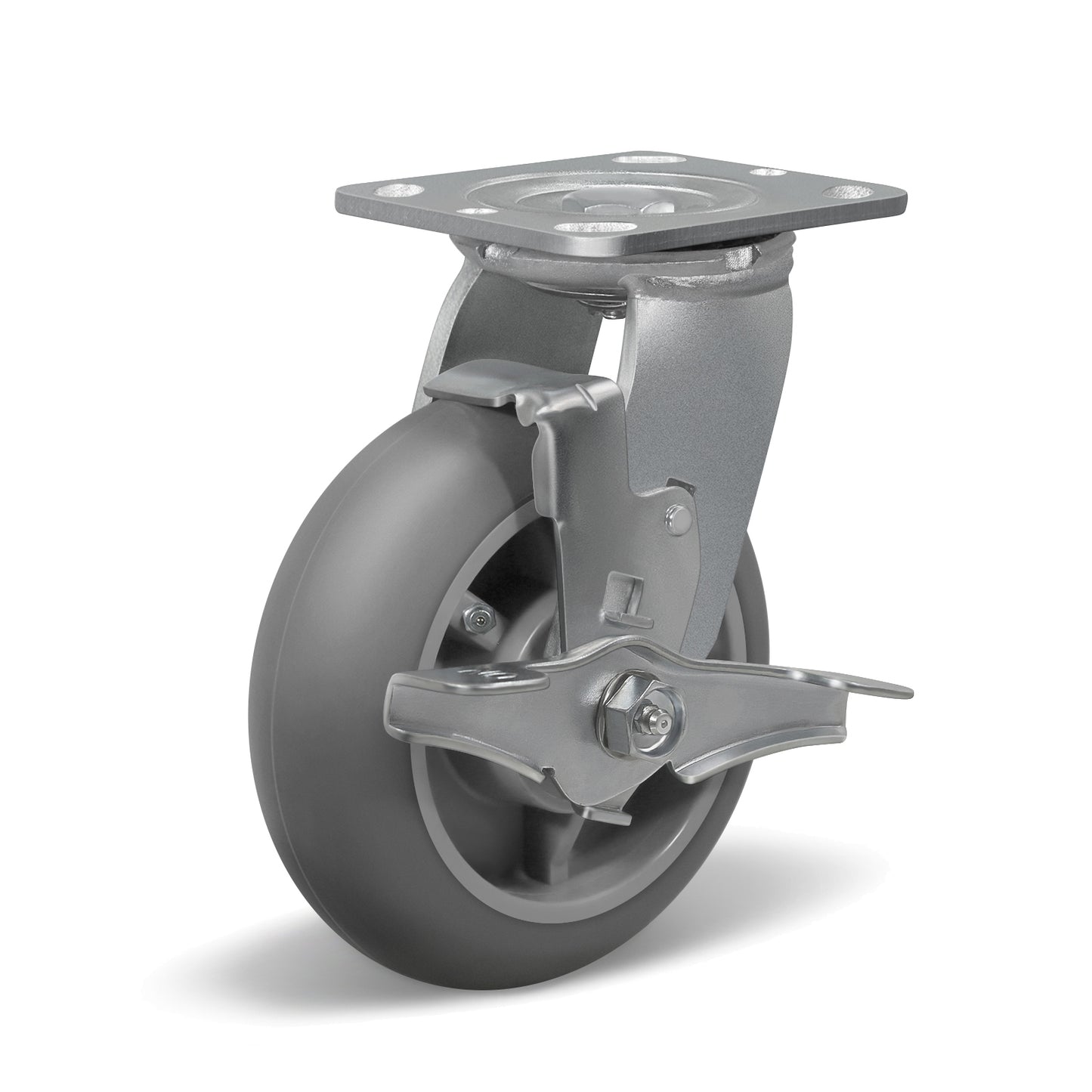 Thermoplastic Rubber Wheels(Crown Tread) -Heavy Duty Caster Wheels for Furniture Platform Trucks Workbench