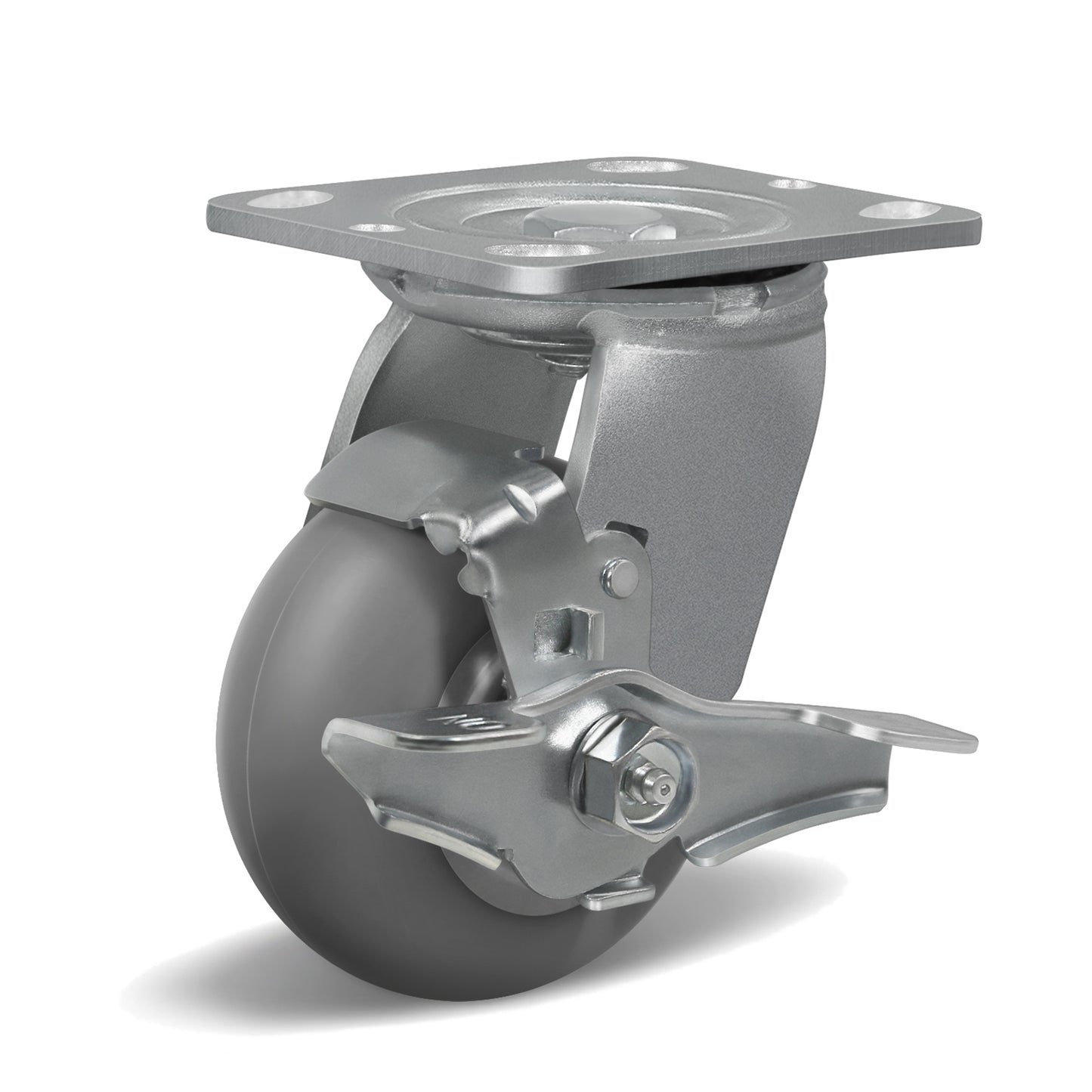 Thermoplastic Rubber Wheels(Crown Tread) -Heavy Duty Caster Wheels for Furniture Platform Trucks Workbench