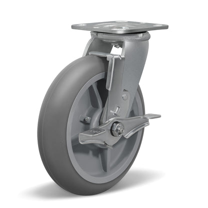 Thermoplastic Rubber Wheels(Crown Tread) -Heavy Duty Caster Wheels for Furniture Platform Trucks Workbench