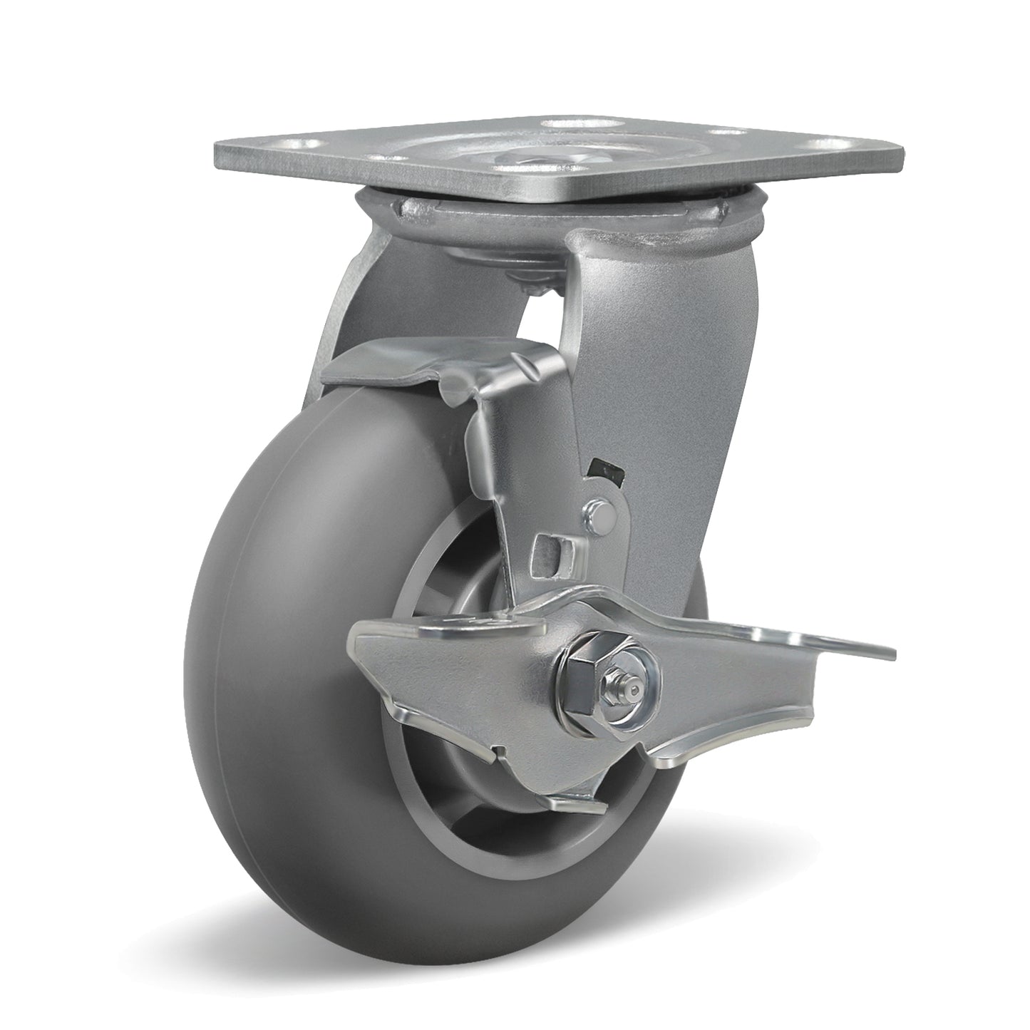 Thermoplastic Rubber Wheels(Crown Tread) -Heavy Duty Caster Wheels for Furniture Platform Trucks Workbench