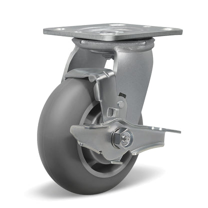 Thermoplastic Rubber Wheels(Crown Tread) -Heavy Duty Caster Wheels for Furniture Platform Trucks Workbench