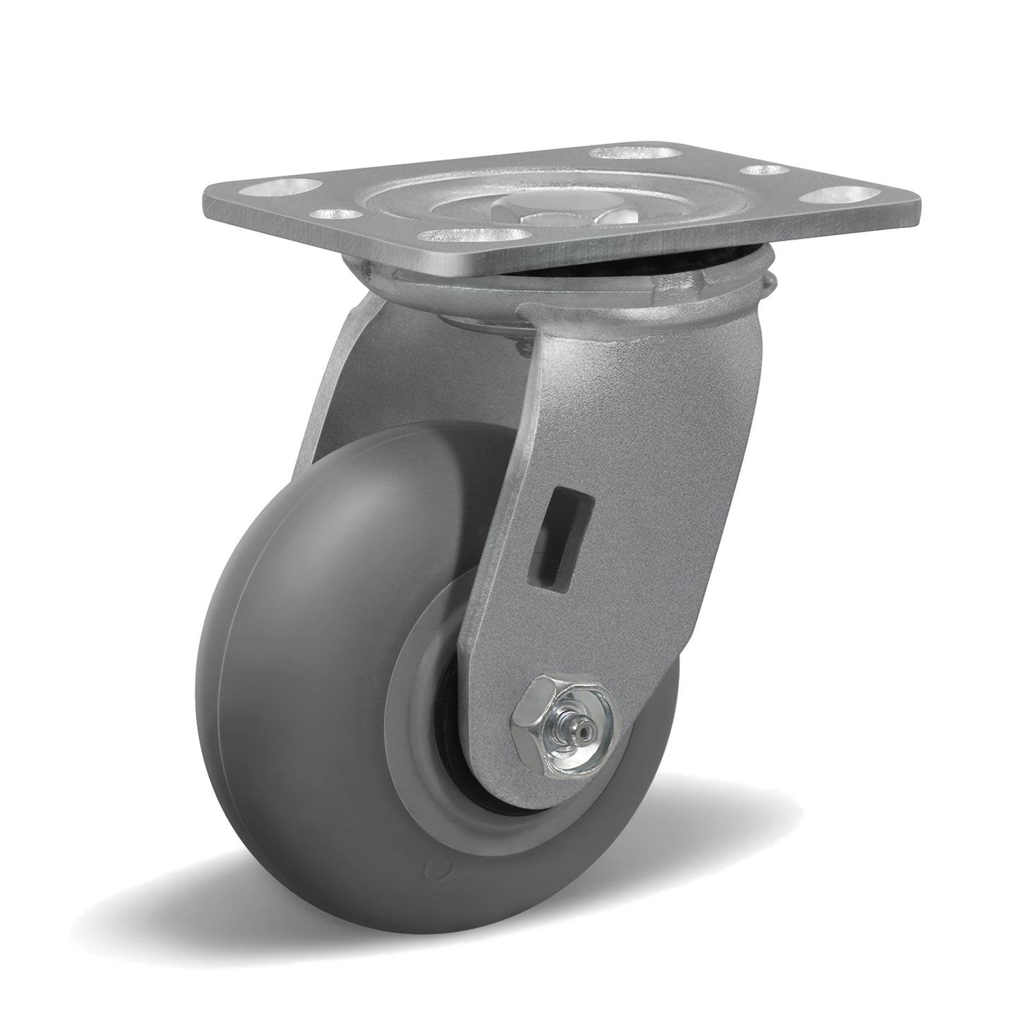 Thermoplastic Rubber Wheels(Crown Tread) -Heavy Duty Caster Wheels for Furniture Platform Trucks Workbench