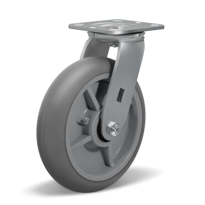 Thermoplastic Rubber Wheels(Crown Tread) -Heavy Duty Caster Wheels for Furniture Platform Trucks Workbench