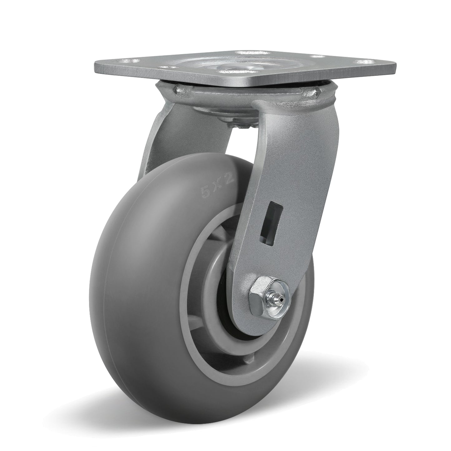 Thermoplastic Rubber Wheels(Crown Tread) -Heavy Duty Caster Wheels for Furniture Platform Trucks Workbench