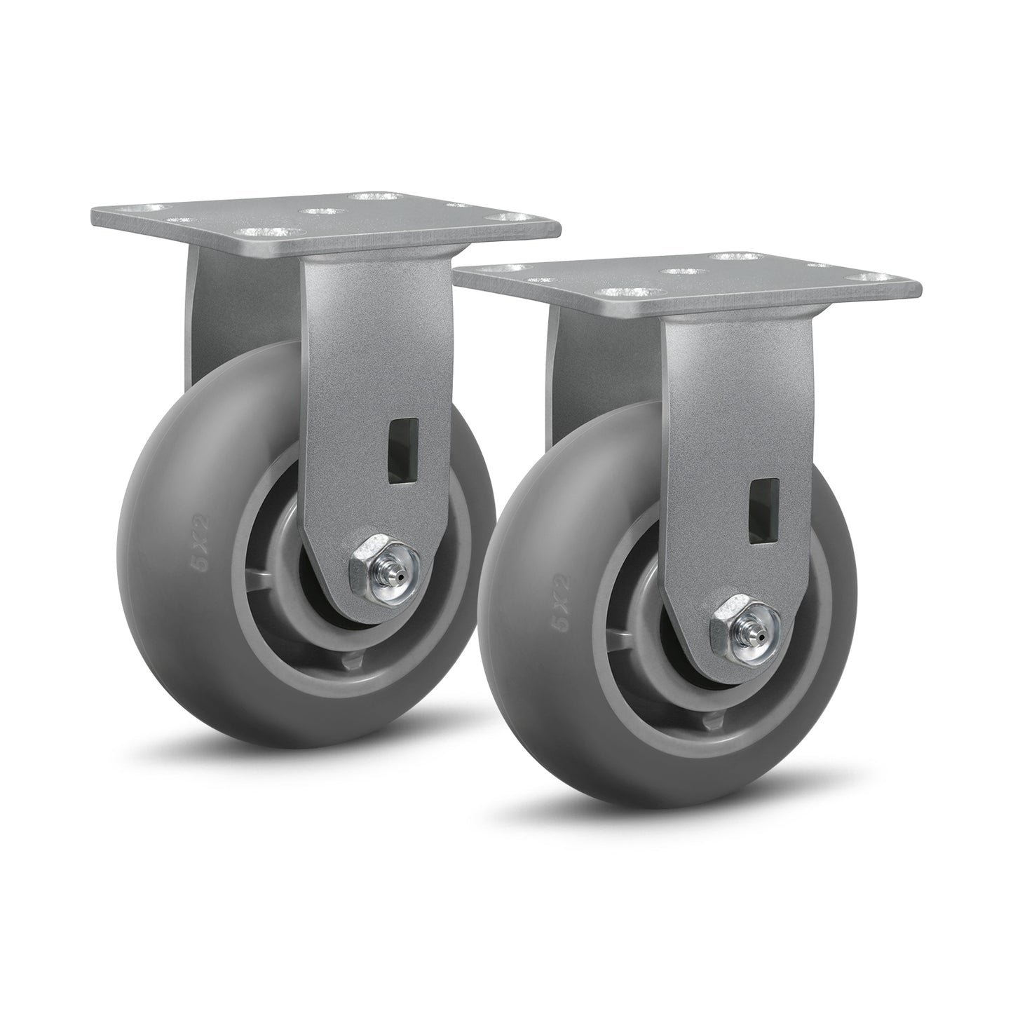 Thermoplastic Rubber Wheels(Crown Tread) -Heavy Duty Caster Wheels for Furniture Platform Trucks Workbench