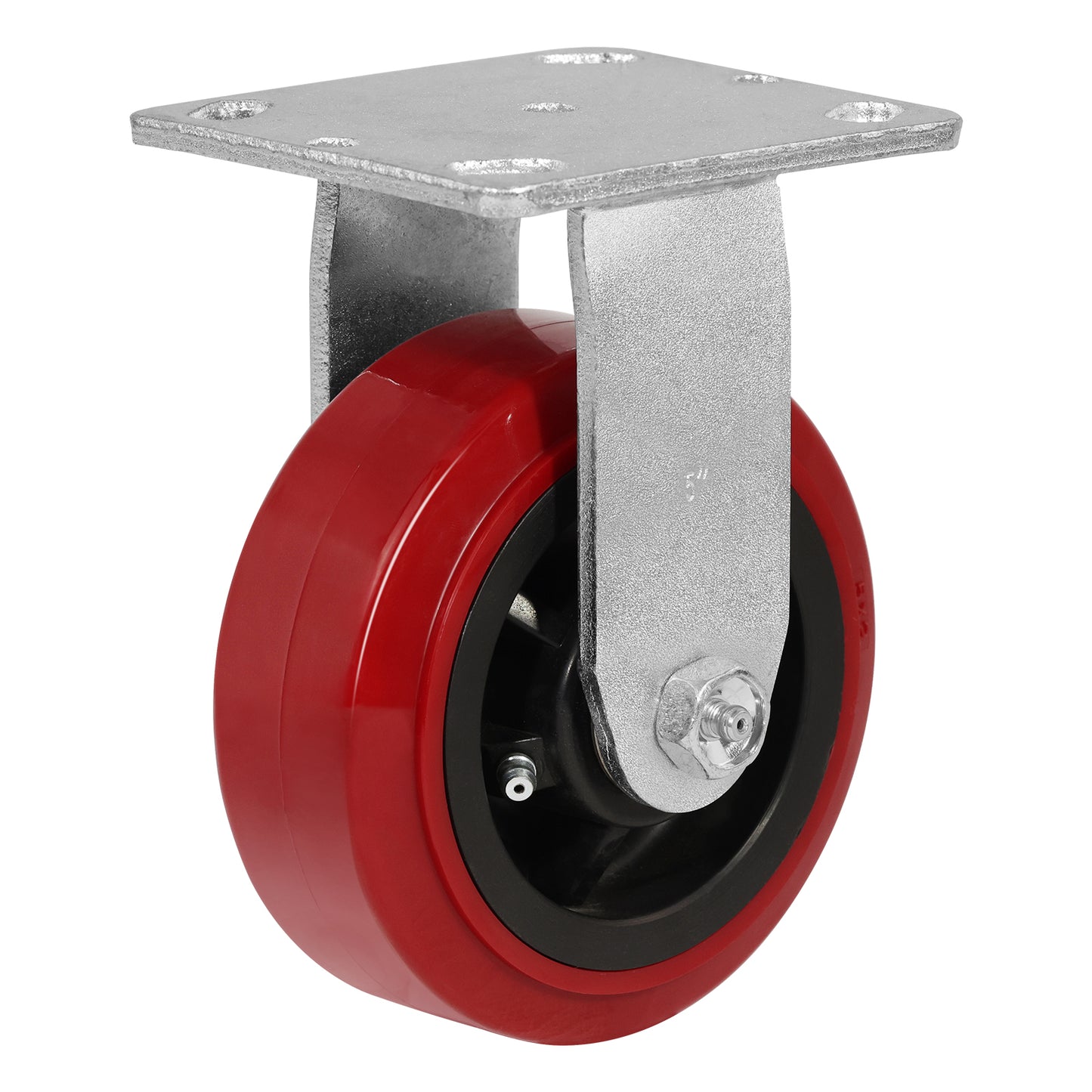 Polyurethane Tread on Polypropylene Core (RED) Heavy Duty Casters with 1200lbs Capacity, Widely Used in Platform Trucks, Furniture, Workbench, Tool Box   You