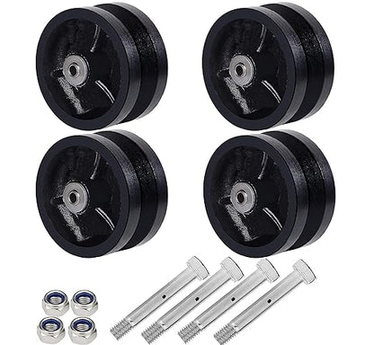 V-Groove Wheel - cast Iron Wheel,Capacity up to 600 Lb. Use for Slide Gate,Rolling Door with V-Track