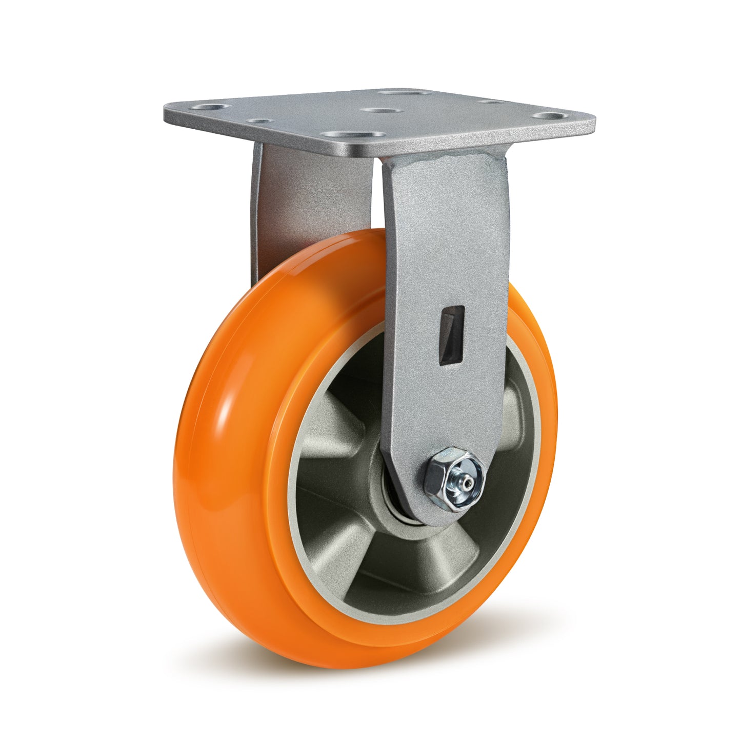 Crowned Tread Aluminum Core Thickened Polyurethane Casters for Industrial Swivel Caster Wheels for Cart Toolbox