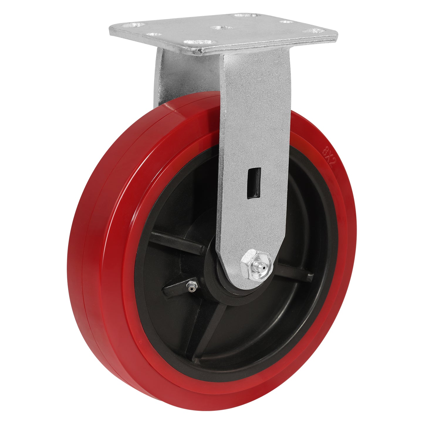 Polyurethane Tread on Polypropylene Core (RED) Heavy Duty Casters with 1200lbs Capacity, Widely Used in Platform Trucks, Furniture, Workbench, Tool Box   You